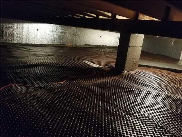 Drainage matting is a must