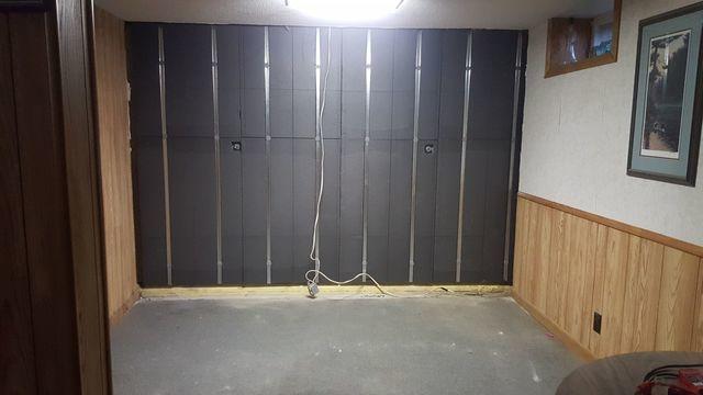 Wall Anchors and Basement To Beautiful Insulated Wall Panels have been installed.