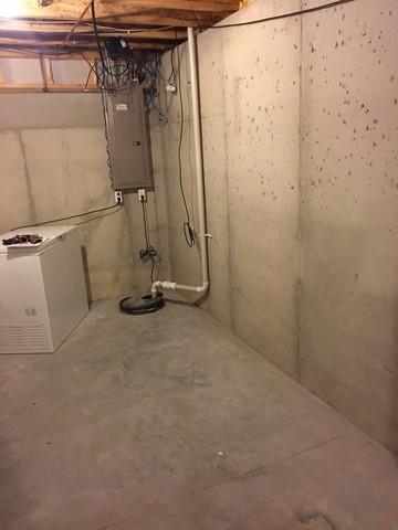 Area of water intrusion