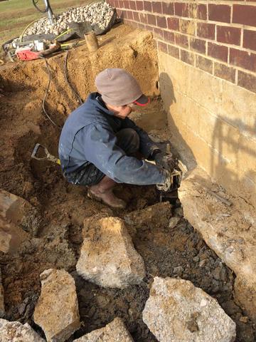 Securing the Foundation Bracket