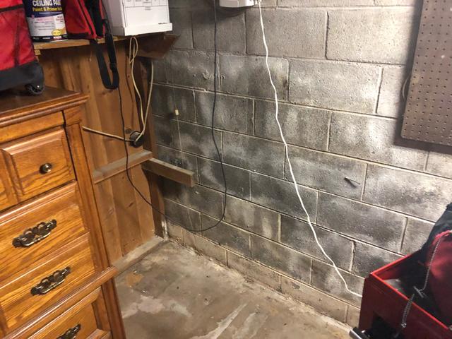 Staining on Basement Walls