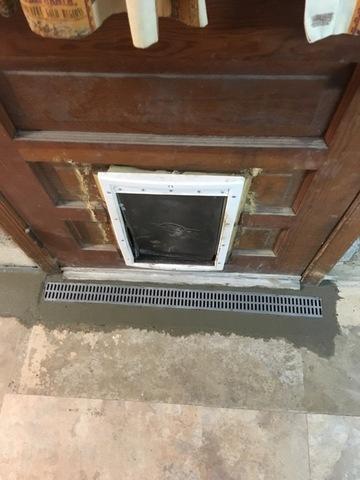 Trench Drain In front of Basement Door