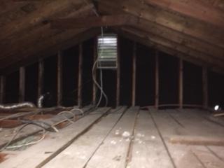 Before Attic Air Seal and Insulation in Hampton, VA