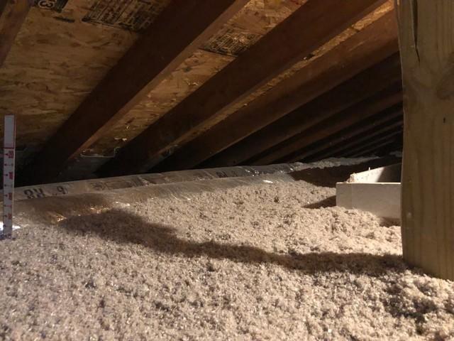 After Attic Insulation with Blown-in Cellulose