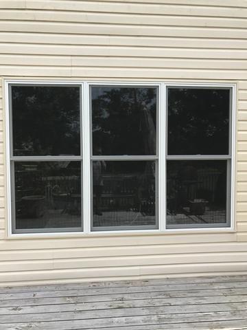Here's a collection of three double hung windows.