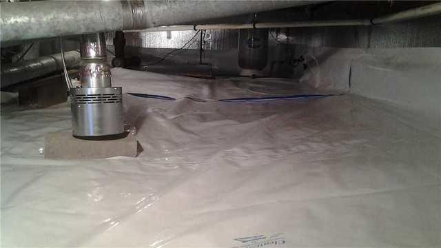 Crawl Space Encapsulation using CleanSpace products.