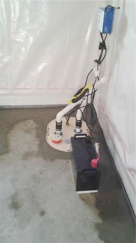 TripleSafe Sump Pump Installed