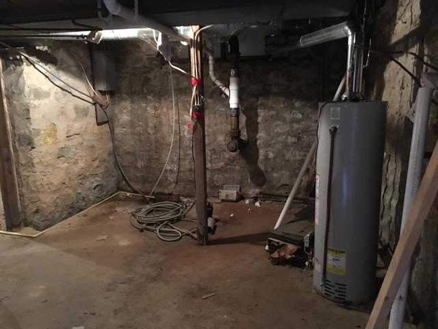 Water-damaged Basement