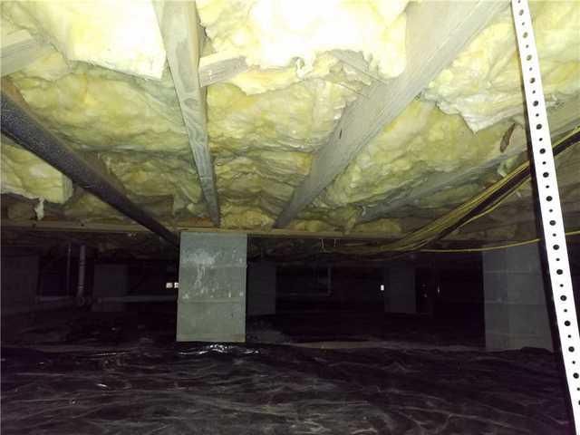 Crawl spaces that have sinking or not enough piers