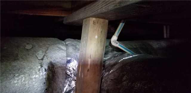 When piers sink into soft soils in the crawl space, beams, joists and subfloors become unsupported properly.