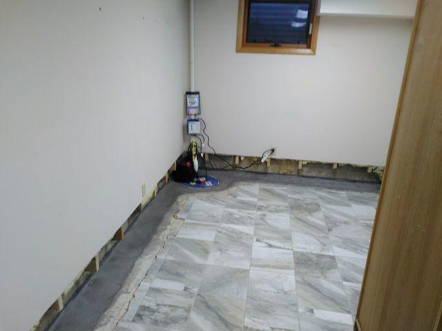 During Sump Pump Installation