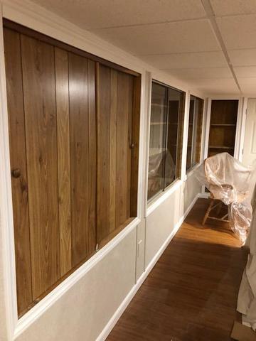 Hardwood walls