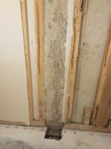 Clean Out is the Fist Step for this Basement Wall Repair in Glen Burnie, MD