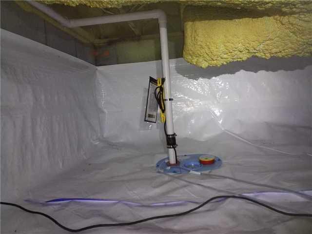 Lowcountry Basement Systems installed a Complete CrawlSpace Encapsulation System to remove moisture and reduce humidity.