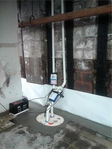 TripleSafe Sump Pump Installed