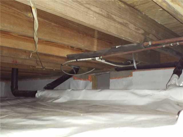 The project took three days for the Lowcountry Basement Systems team to complete