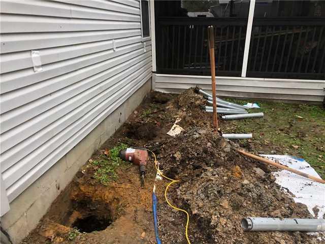Before installing the push piers