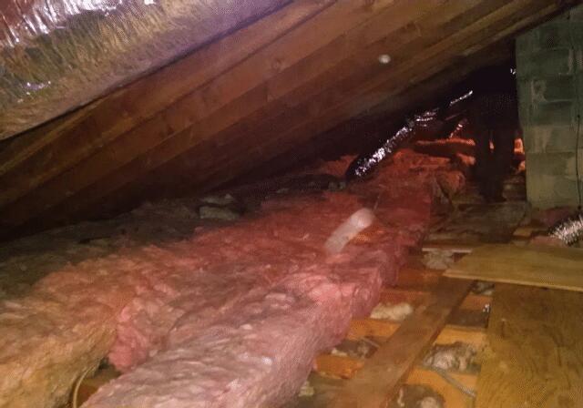 Removing Some Old Insulation