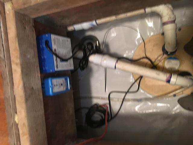 In order to ensure this homeowner never had to battle with water again, our team installed a Triple Safe Sump Pump with battery back up  to keep water out for good.