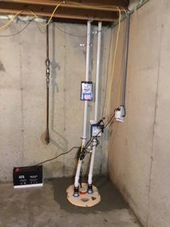 Finished TripleSafe Sump Pump installation.