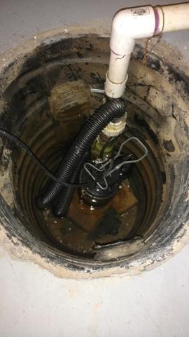 Open Sump Pump Pit