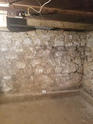 Deteriorating basement foundation.