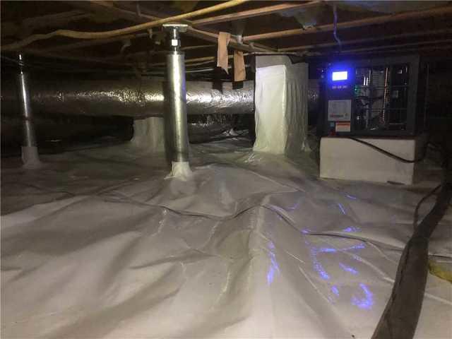 Then, Lowcountry Foundation Repair installed a complete CleanSpace Encapsulation System to reduce moisture and reduce humidity.