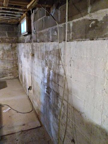 Water Damaged Basement Walls