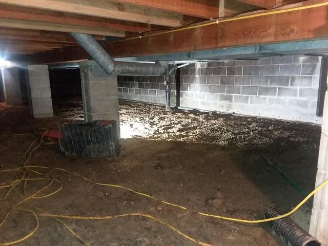 Dirt-Floor Crawl Space