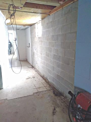 Before Basement Waterproofing Rochester, MN