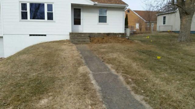 Outside View of Foundation Walls