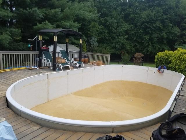 Above Ground Pool Re-Installation in Holmdel, NJ