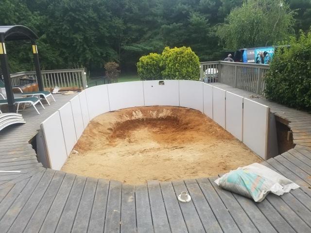 Above Ground Pool Re-Installation in Holmdel, NJ