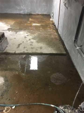 The water had started to take over the basement. Which was creating a problem for their storage and a musty smell.