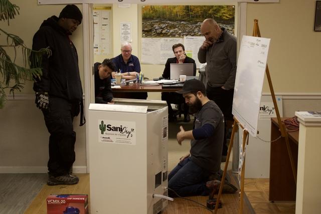 Tim Training on SaniDry Dehumidifier