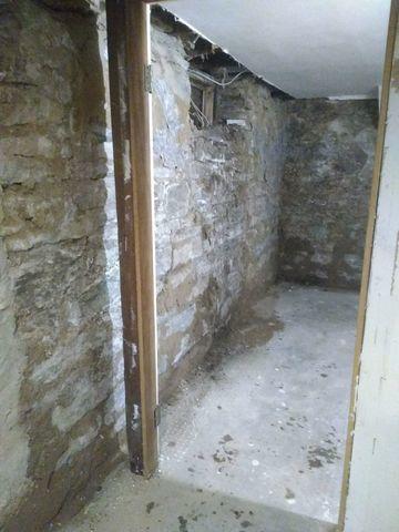 Before Wall Restoration in Decorah, IA