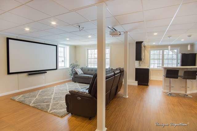 A Comfortable Home Theater Area