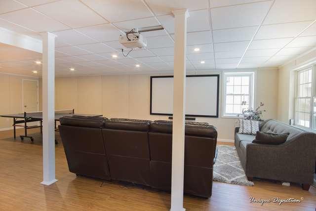 A Comfortable Home Theater Area