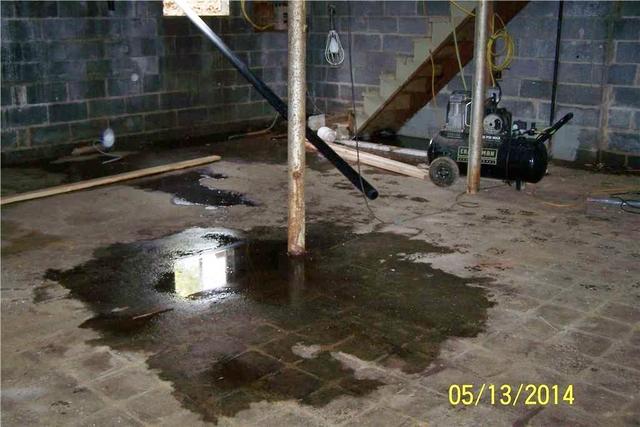 Basement Puddles in Morristown, NJ