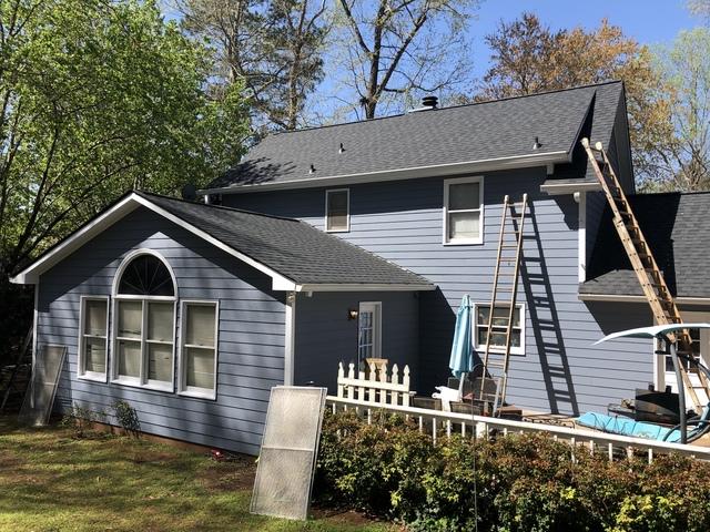 Putting on the last coat of paint