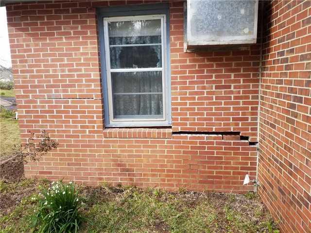 This home in Macon, GA was sinking into the ground.