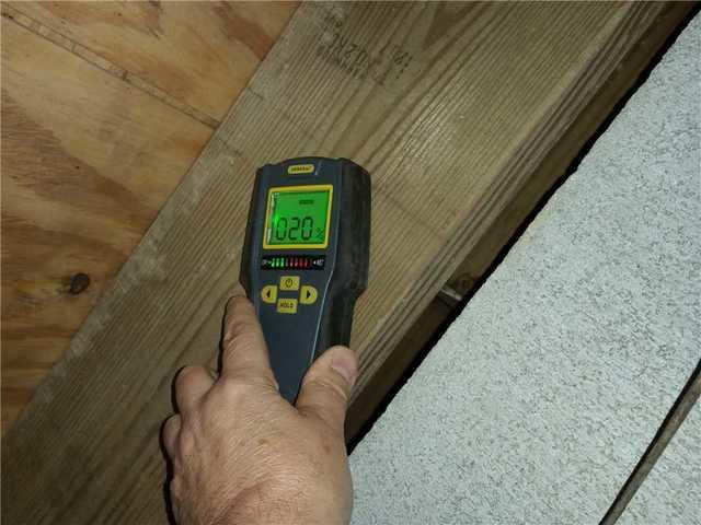 Wood in the crawl space absorbed moisture from the humid air.