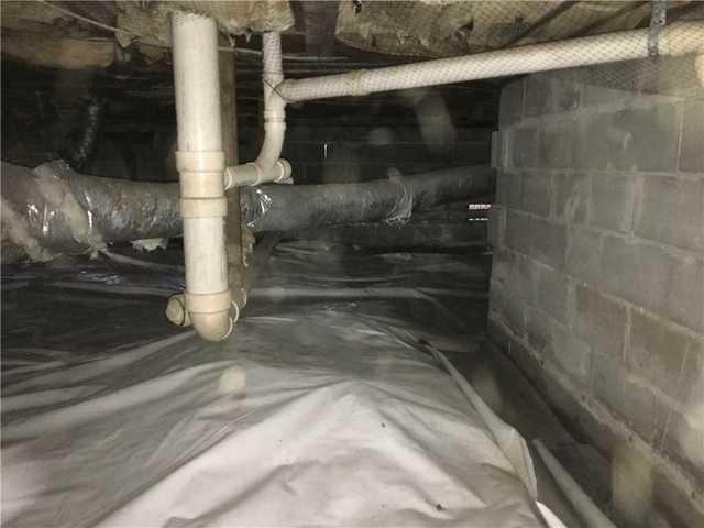 A plastic sheet was used to cover the earth, but the system failed