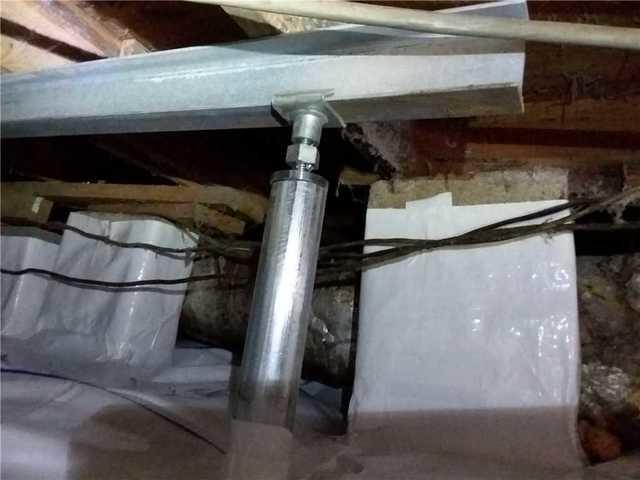 SmartJacks are crawl space support columns that can support 60,000 pounds of pressure each.