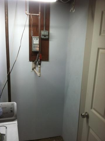 BrightWall cutouts for Electrical access in Evansville basement