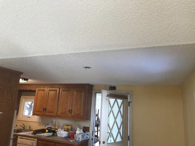 Interior Painting on Kitchen Popcorn Ceiling in Coventry