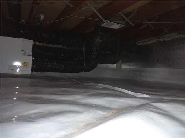 Crawlspace Completely Sealed