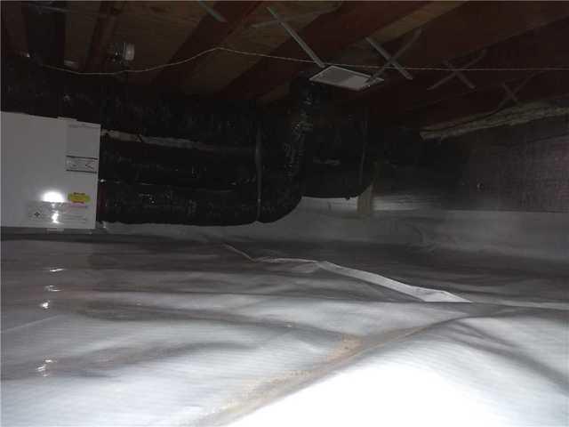 Crawlspace Completely Sealed