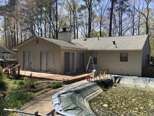 The new Fiber Cement is Installed