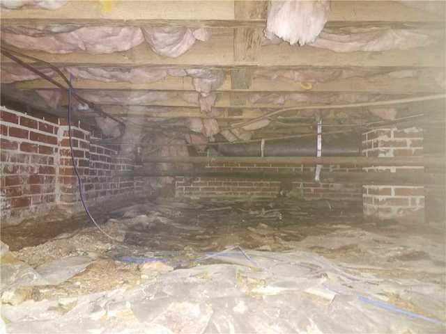 Standing Water Documented in Crawl Space
